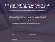Tablet Screenshot of annuaire.sud-antennes-electricite.com